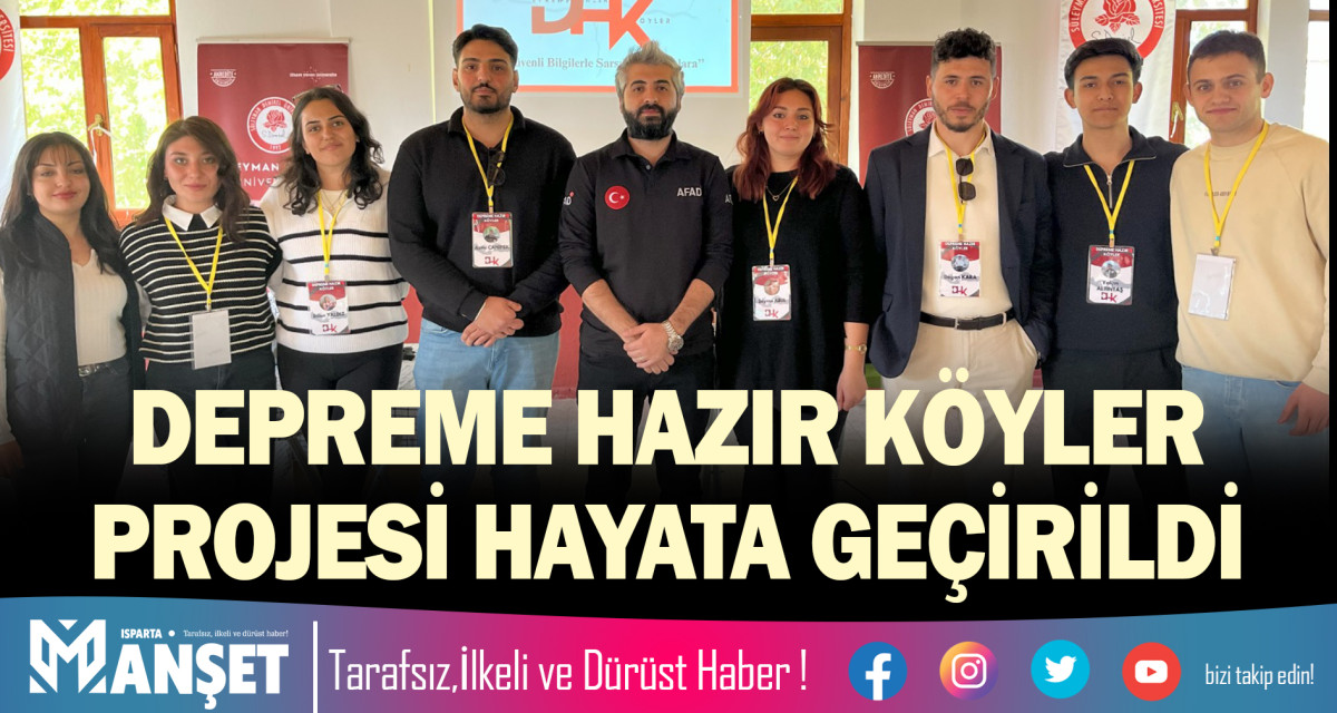 DEPREME HAZIR KÖYLER PROJESİ HAYATA GEÇİRİLDİ