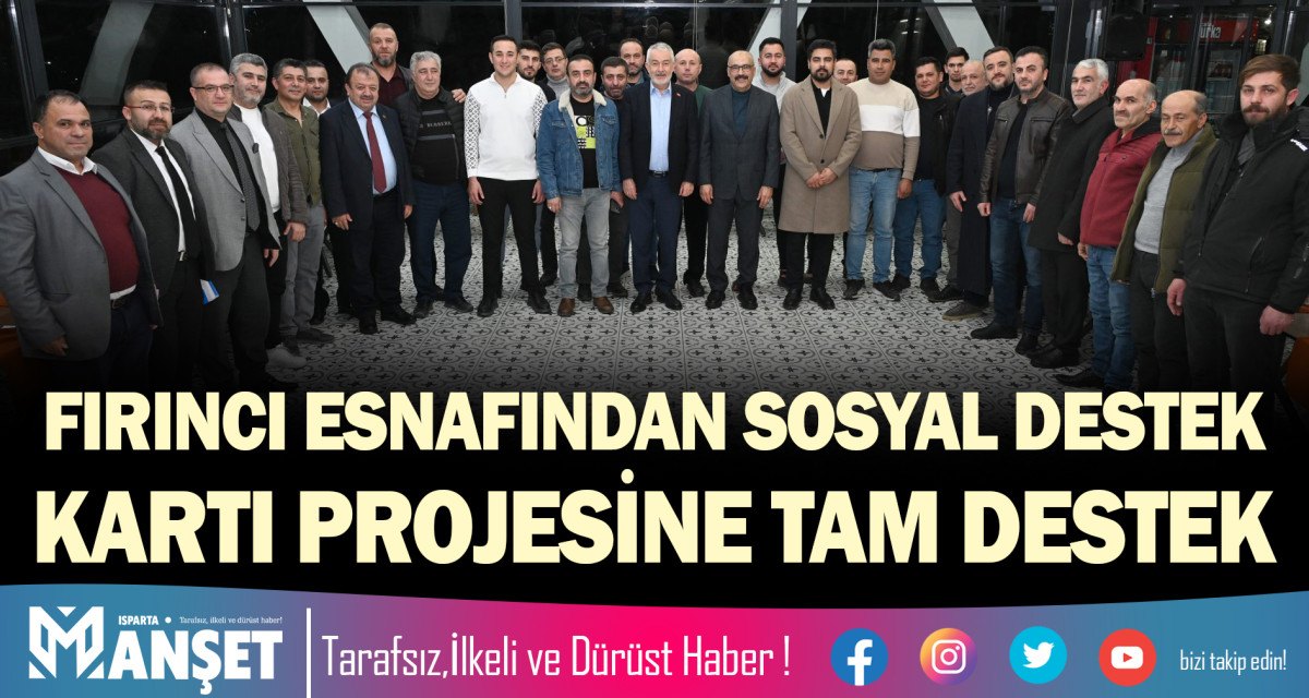 FIRINCI ESNAFINDAN SOSYAL DESTEK KARTI PROJESİNE TAM DESTEK