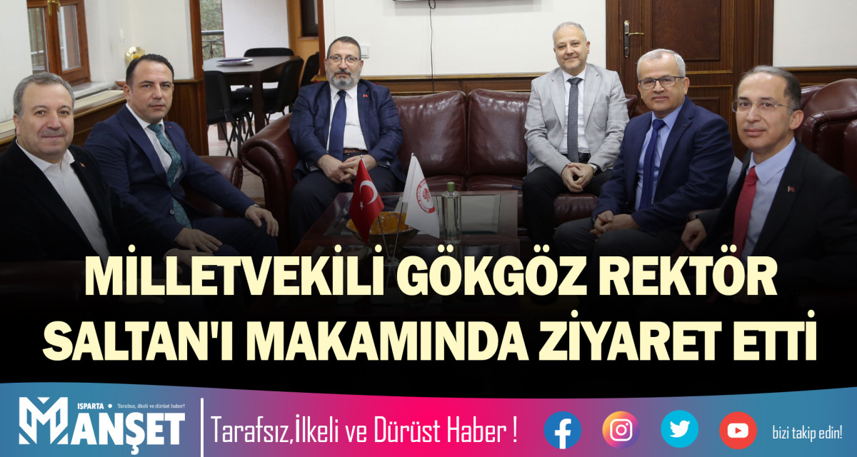 MİLLETVEKİLİ GÖKGÖZ REKTÖR SALTAN'I MAKAMINDA ZİYARET ETTİ