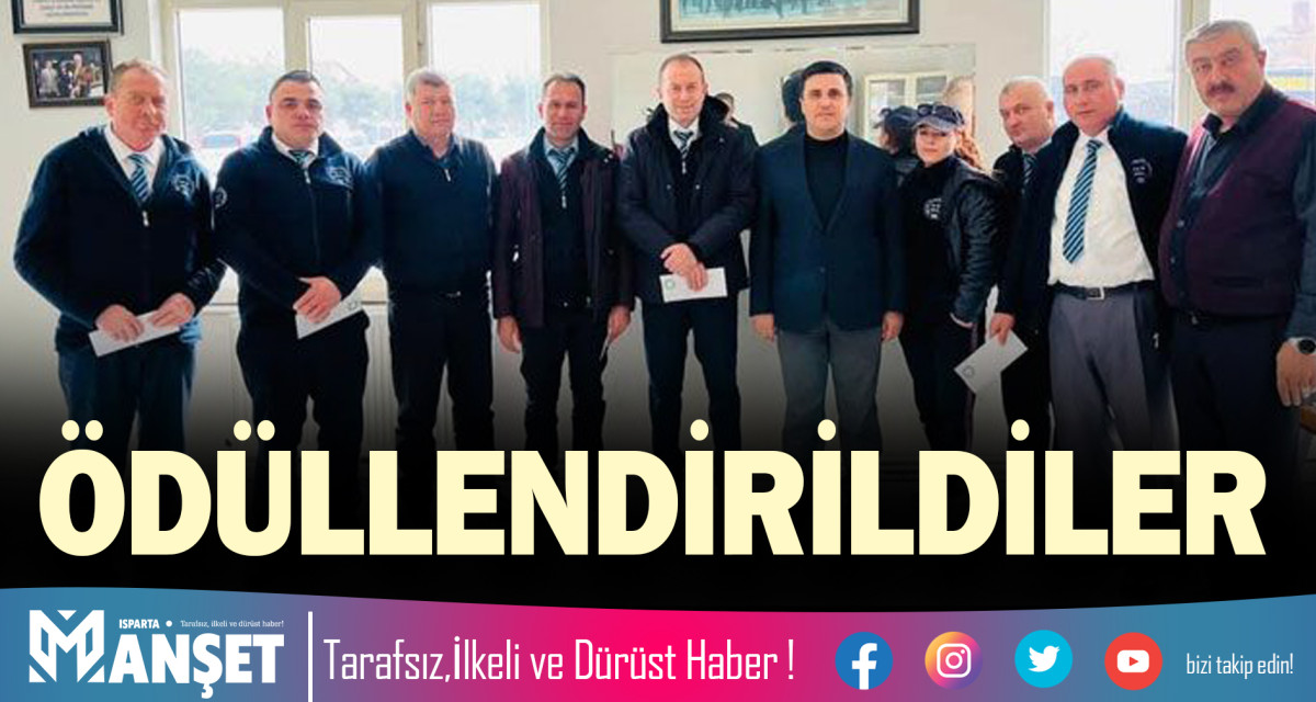 ÖDÜLLENDİRİLDİLER