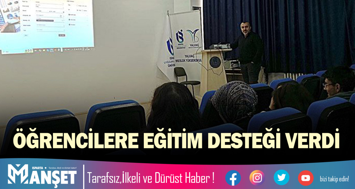 ÖĞRENCİLERE EĞİTİM DESTEĞİ VERDİ