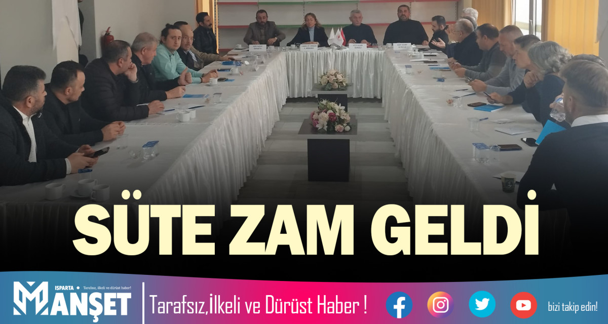 SÜTE ZAM GELDİ