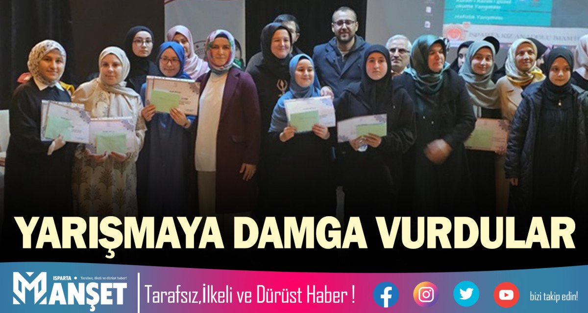 YARIŞMAYA DAMGA VURDULAR