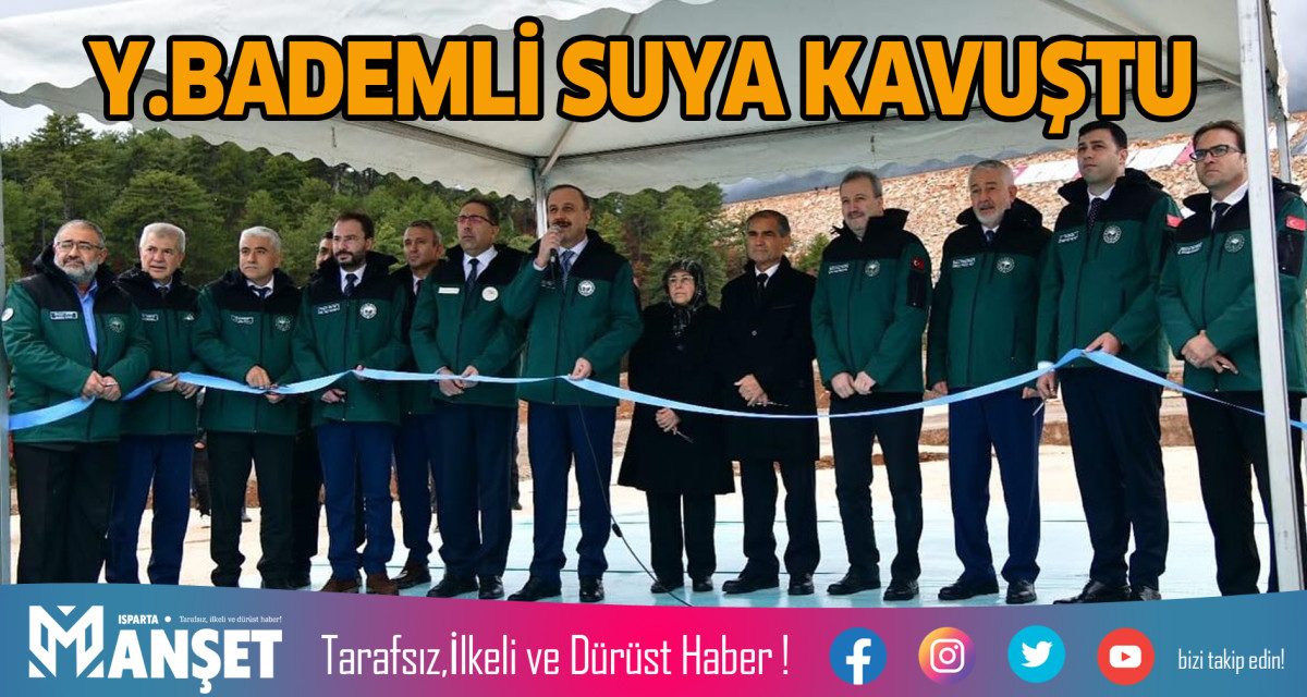 YENİŞARBADEMLİ SUYA KAVUŞTU